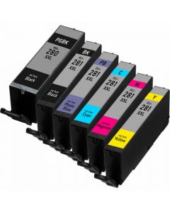 Canon 280XXL and 281XXL Compatible Super High-Yield Ink Cartridge - 6 pack