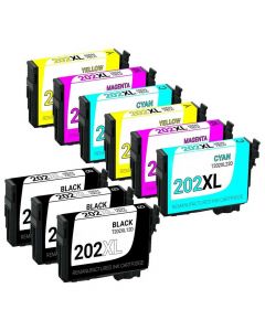 Remanufactured Epson 202XL Ink Cartridge 9-Pack Combo
